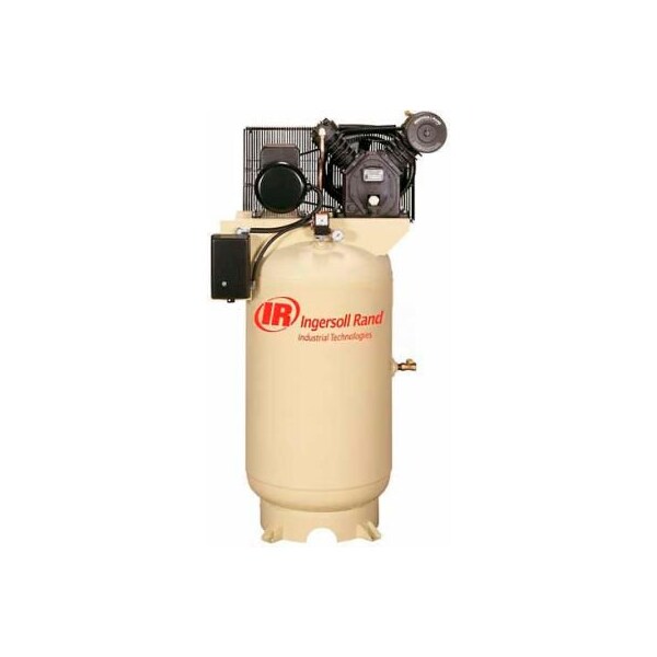 Ingersoll-Rand Ingersoll Rand 2475N7.5-P, 7.5 HP, Two-Stage Compressor, 80 Gal, Vert., 175 PSI, 24CFM, 1-Phase 230V 45465523 - main
